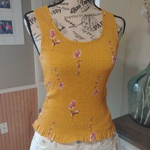 Final Price-Japna Floral Smocked Tanktop